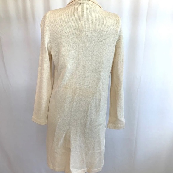 Roberta Pinto White Knit Dress and Jacket Set - size Small - Picture 8 of 9
